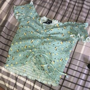 Floral off the shoulder summer top